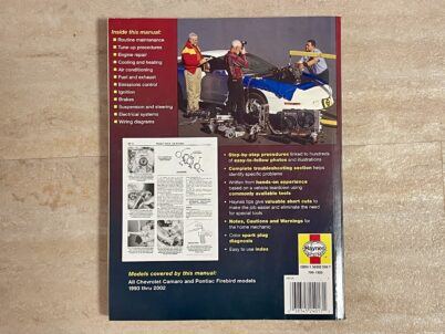 Pontiac Firebid Haynes Reparaturhandbuch von 1993 bis 2002