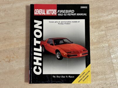 Pontiac Firebid Reparaturhandbuch von 1982 bis 1992