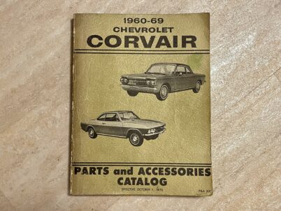 Chevrolet Corvair Teile & Zubehör Katalog 1960-69 von GM