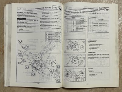 YAMAHA YZ 125 F 1994 GENUINE YAMAHA SERVICE REPAIR WORKSHOP MANUAL 4JY-28199-80 Yamaha YZ 125 1994 Reparaturbuch und Wartungshandbuch von Yamaha Motor Co. Ltd.