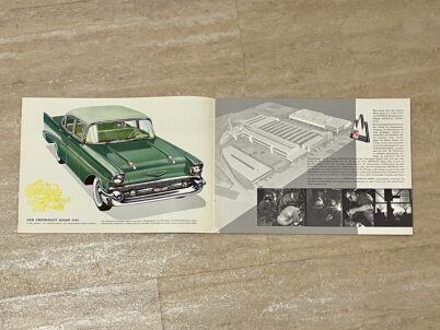 Chevrolet Bel Air 1957 Verkaufsbroschüre Katalog Prospekt von GM Biel