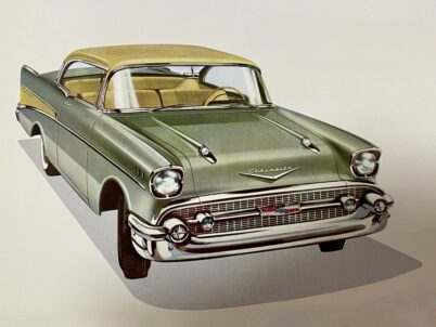 CHEVROLET SPORT-COUPÉ 2154 1957 Verkaufsbroschüre Katalog Prospekt von GM Biel