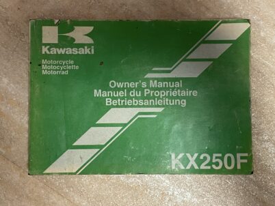Kawasaki KX 250F MX Motorrad Betriebsanleitung 2006